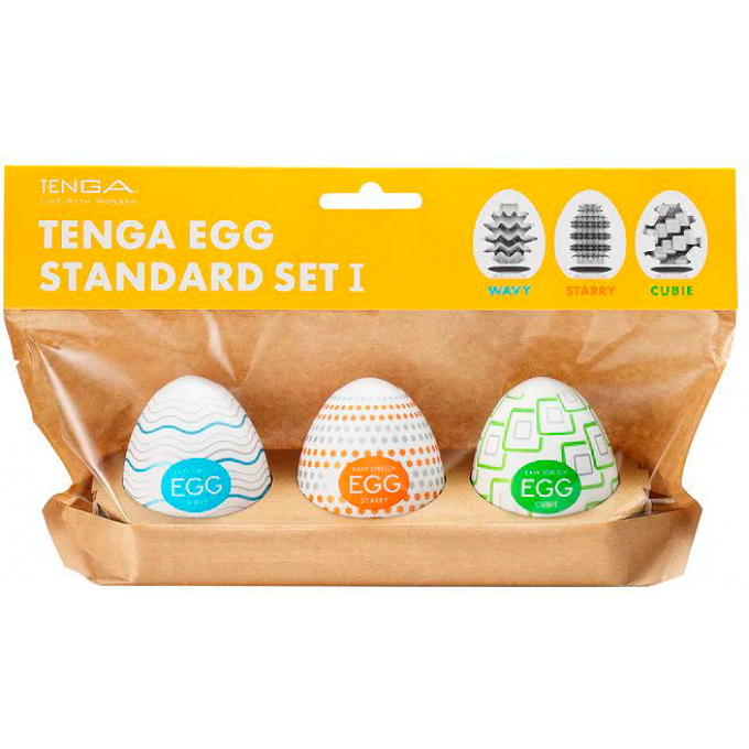 Набор мастурбаторов TENGA EGG STANDARD SET 1 3 шт EGG-RP01